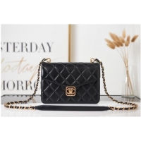 Top Quality Chanel Lambskin FLAP BAG AS2840 black