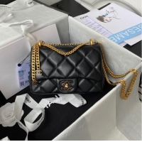 Promotional Chanel SMALL Lambskin FLAP BAG AS1792 black