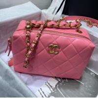 Unique Style Chanel Sheepskin AS1267 Gold-Tone Metal pink