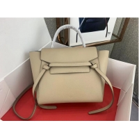 Good Quality Celine Belt Bag Original Palm Skin Leather C3349 Light Apricot