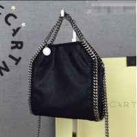 Good Quality Stella McCartney Tiny Falabella Tote Bag 18cm SM1609 Black/Silver 2020