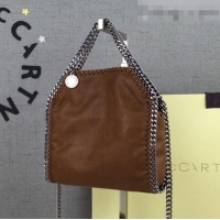 Pretty Style Stella McCartney Tiny Falabella Tote Bag 18cm SM1609 Coffee Brown/Silver 2020