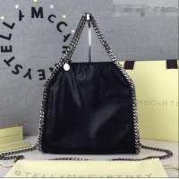 Buy Fashionable Stella McCartney Falabella Large Tote Bag SM1610 Black/Silver 2020