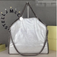 Good Taste Stella McCartney Falabella Fold Over Tote Bag SM1611 Silver White 2020