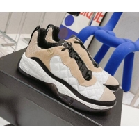 Low Price Chanel Mesh & Suede Sneakers G38290 Beige/White 