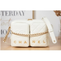 Luxury Discount Chanel Shoulder Bags AS2924 white