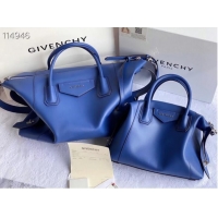 Grade Quality GIVENCHY Original Leather Shoulder Bag 63188 blue