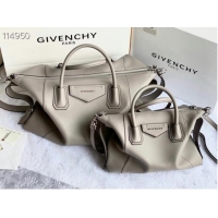 New Fashion GIVENCHY Original Leather Shoulder Bag 63188 light gray