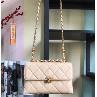 Good Product Chanel Flap Lambskin Shoulder Bag AS3011 cream