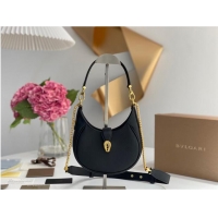 Top Grade BVLGARI Shoulder Bag Calfskin Leather B281632 black