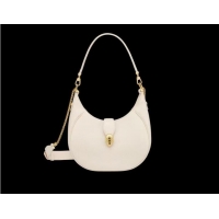 Inexpensive BVLGARI Shoulder Bag Calfskin Leather B281632 white