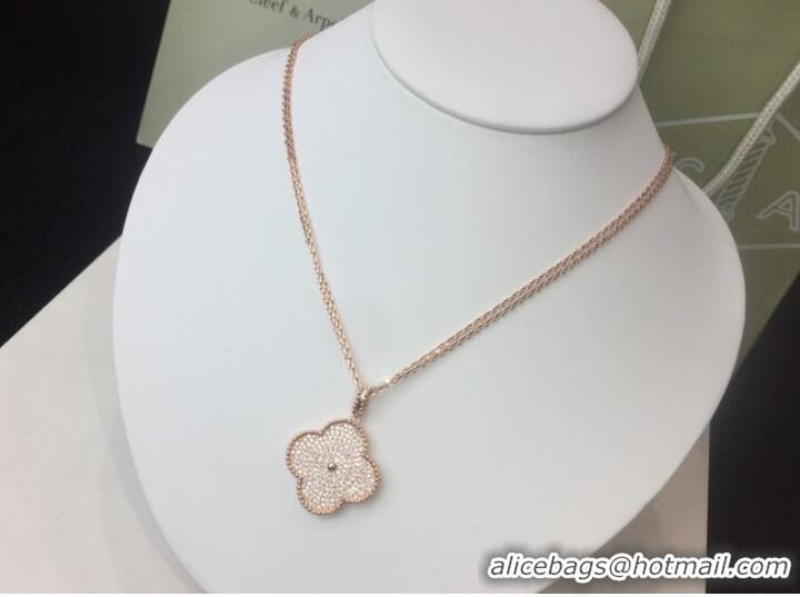 Top Quality Van Cleef & Arpels Necklace CE7318 Rose Gold