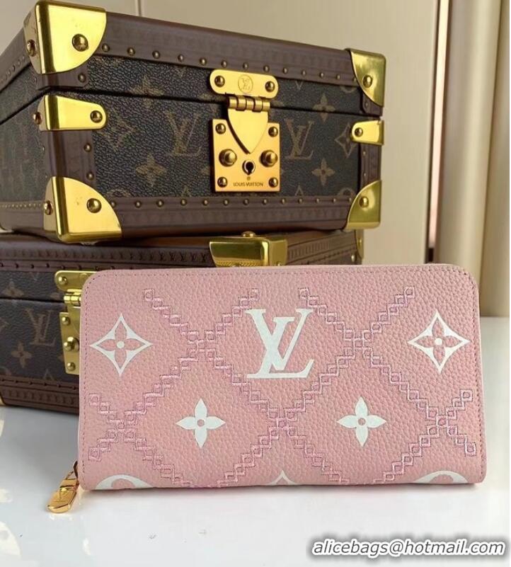 Super Quality Louis Vuitton ZIPPY leather WALLET M81141 pink