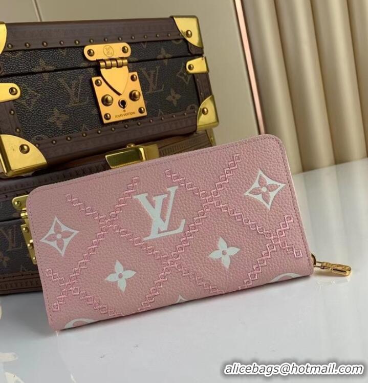 Super Quality Louis Vuitton ZIPPY leather WALLET M81141 pink