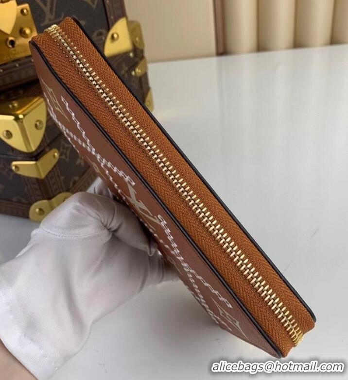 Good Taste Louis Vuitton ZIPPY leather WALLET M81141 brown