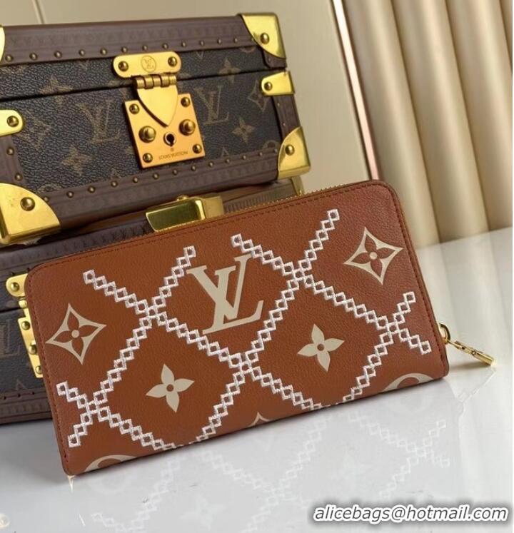 Good Taste Louis Vuitton ZIPPY leather WALLET M81141 brown