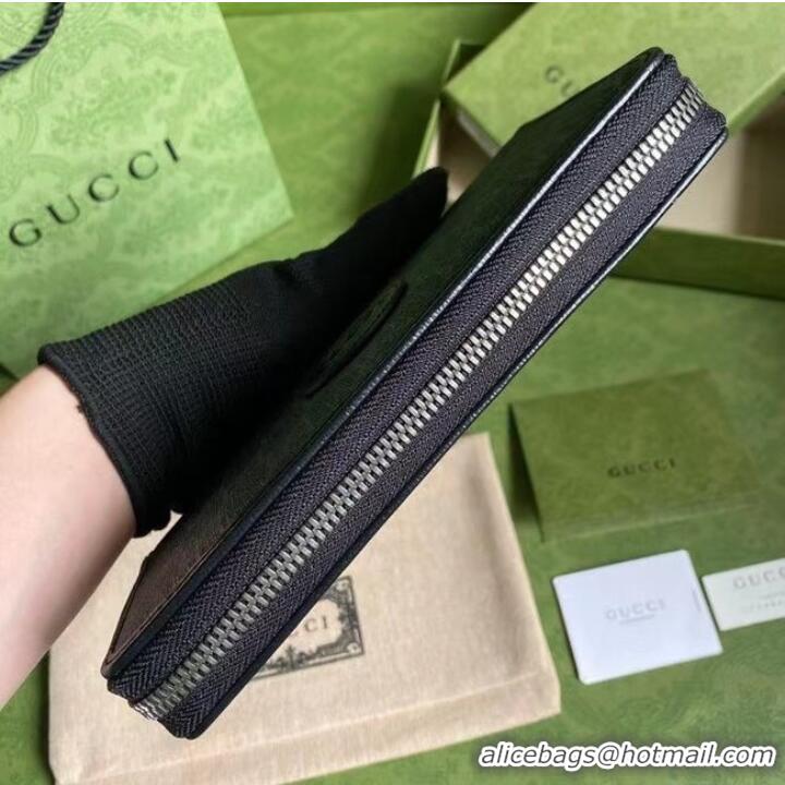 Buy Fashionable Gucci Zip around wallet with Interlocking G 673003 black