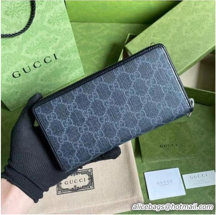 Buy Fashionable Gucci Zip around wallet with Interlocking G 673003 black