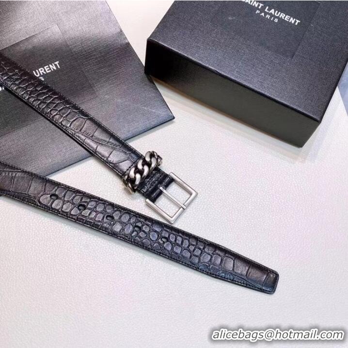 Buy Grade Cheapest YSL Leather 30MM BELT 0236