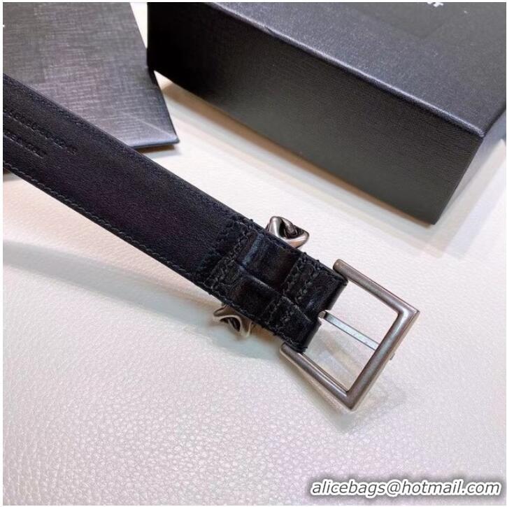 Buy Grade Cheapest YSL Leather 30MM BELT 0236