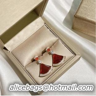 Classic Low Cost BVLGARI Earrings CE7597 Red