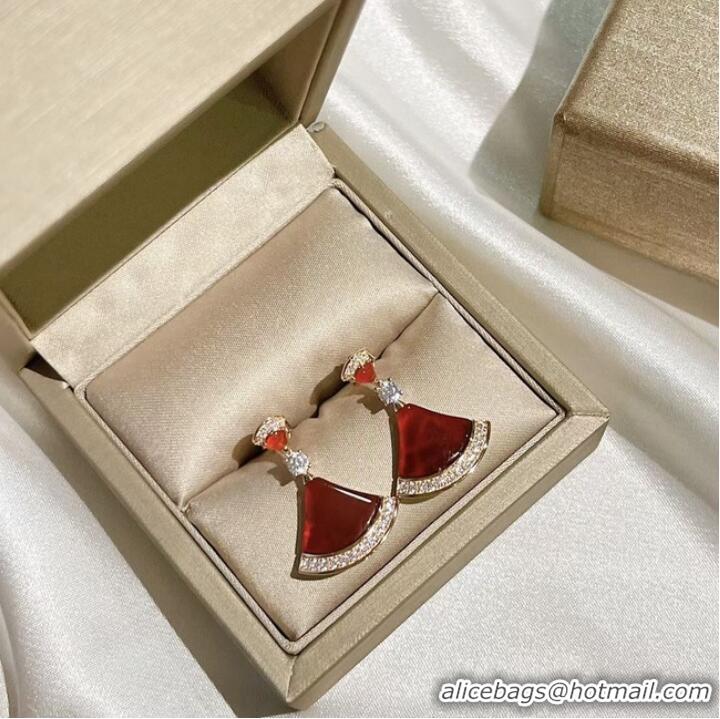 Classic Low Cost BVLGARI Earrings CE7597 Red