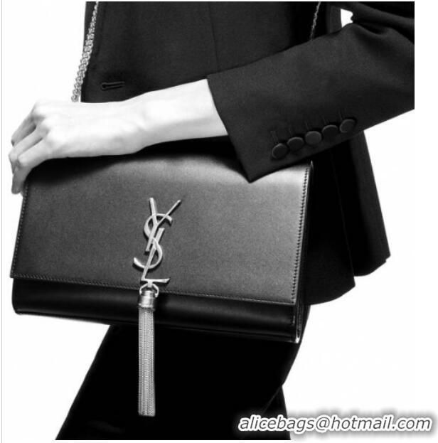 Promotional YSL KATE MEDIUM WITH TASSEL IN SMOOTH LEATHER 354119C black