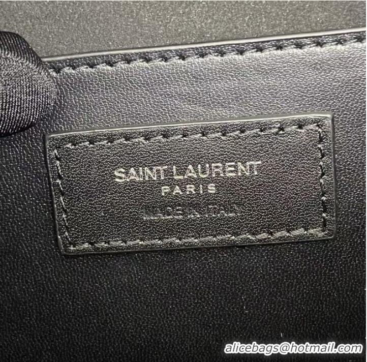 Top Quality YSL KATE MEDIUM WITH TASSEL IN GRAIN DE POUDRE EMBOSSED LEATHER 354119c black