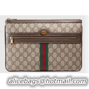 Top Grade Gucci Ophidia GG Supreme pouch 517551 brown