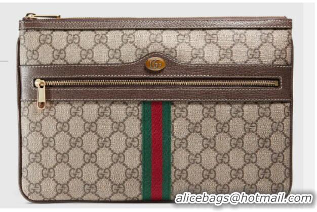 Top Grade Gucci Ophidia GG Supreme pouch 517551 brown