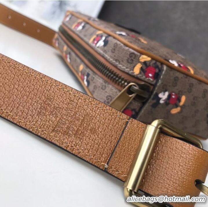 Reasonable Price Gucci Pineapple GG Supreme belt bag 602695 brown