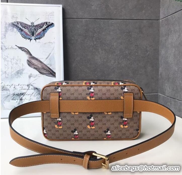 Reasonable Price Gucci Pineapple GG Supreme belt bag 602695 brown