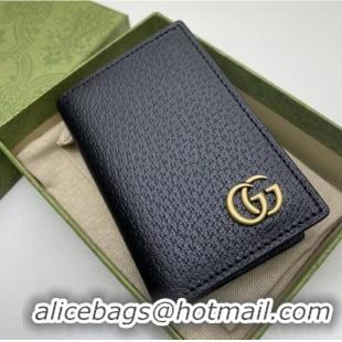 Buy Discount Gucci GG Marmont card case 547075 black