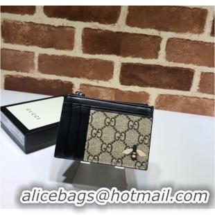 Buy Inexpensive Gucci Neo Vintage GG Supreme card case 597555 Black