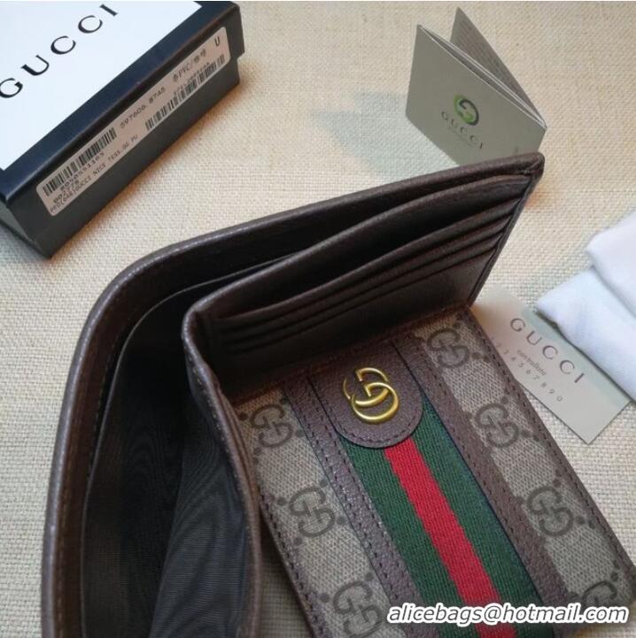 New Release Creation Gucci Ophidia GG wallet 597606 brown