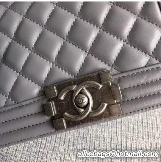 Hot Style CHANEL Le Boy Flap Bag A67086 Gray