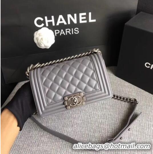 Hot Style CHANEL Le Boy Flap Bag A67086 Gray