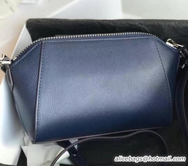 Famous Brand GIVENCHY Original Leather Shoulder Bag 1870 dark blue