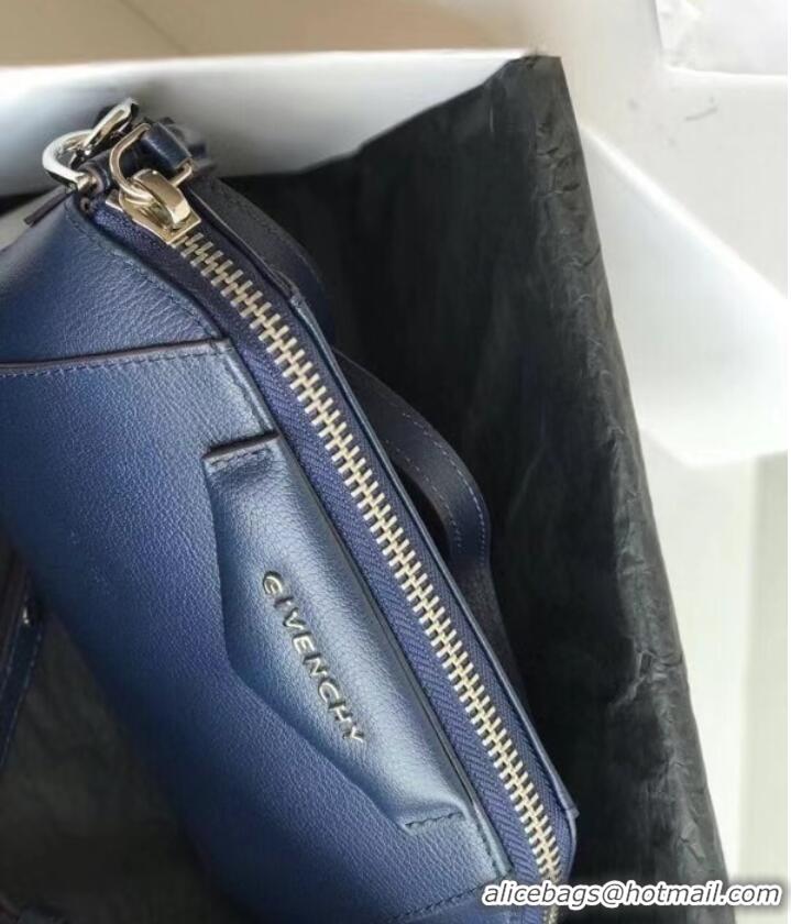 Famous Brand GIVENCHY Original Leather Shoulder Bag 1870 dark blue