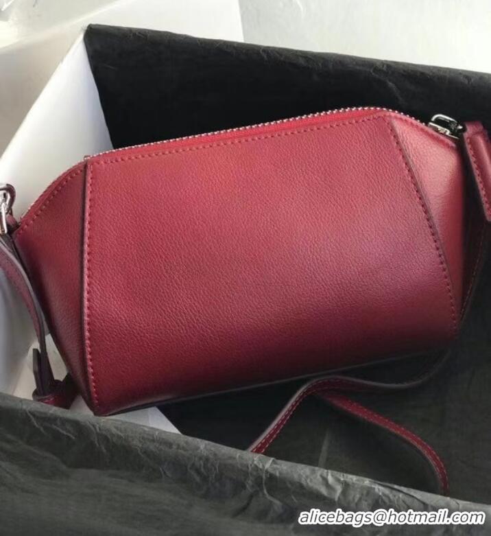 Good Product GIVENCHY Original Leather Shoulder Bag 1870 Burgundy