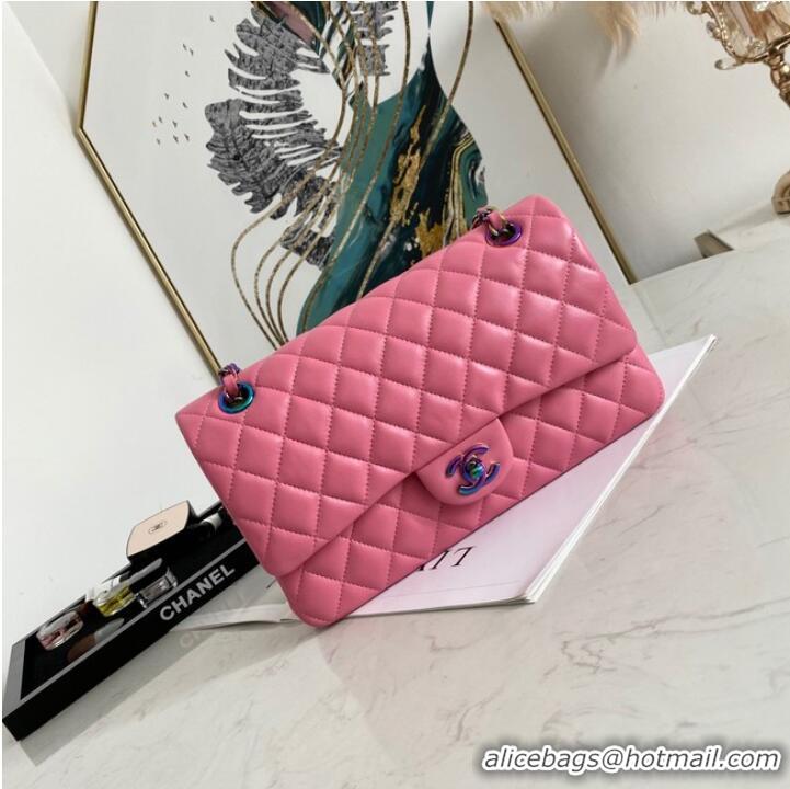 Luxury Discount Chanel Flap Lambskin Shoulder Bag 1112 rose