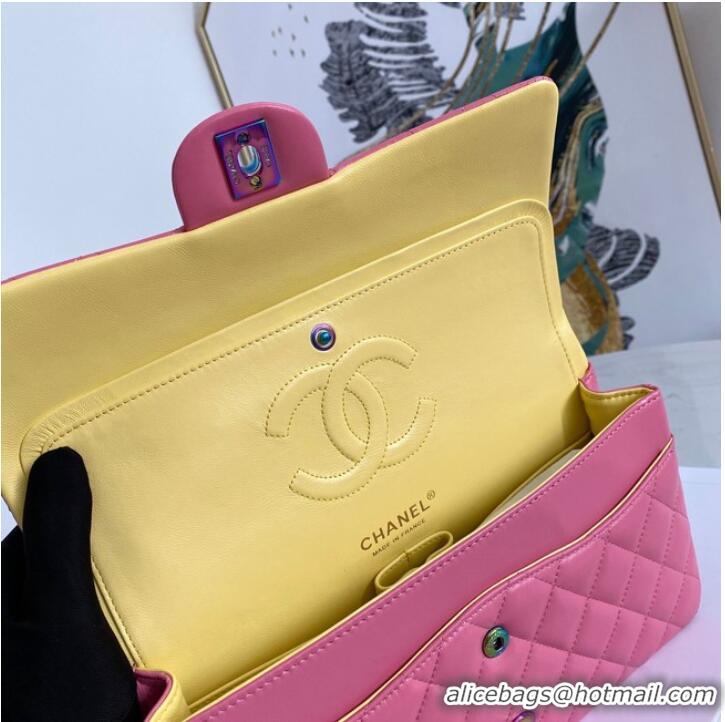 Luxury Discount Chanel Flap Lambskin Shoulder Bag 1112 rose