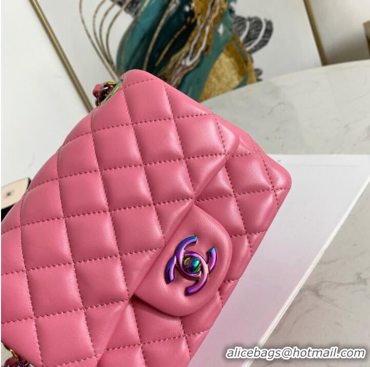 Top Quality Chanel Flap Lambskin Shoulder Bag 1115 rose