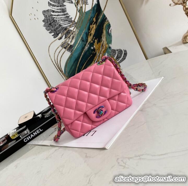 Top Quality Chanel Flap Lambskin Shoulder Bag 1115 rose