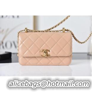 Modern Classic Chanel Flap Lambskin mini Shoulder Bag AS2615 pink