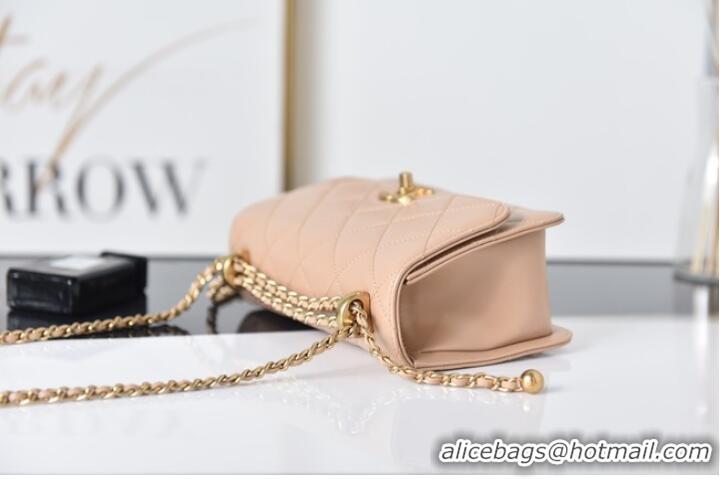 Modern Classic Chanel Flap Lambskin mini Shoulder Bag AS2615 pink