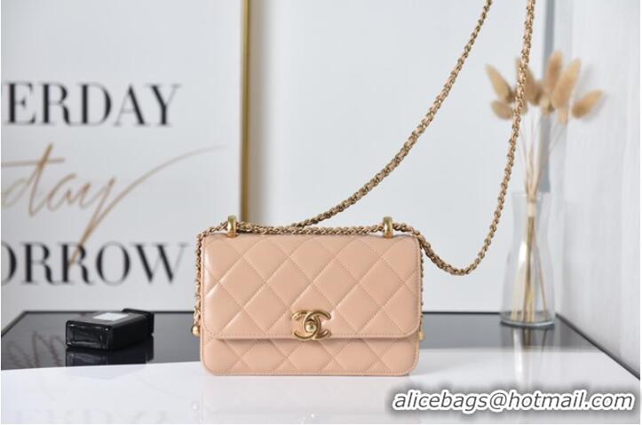 Modern Classic Chanel Flap Lambskin mini Shoulder Bag AS2615 pink