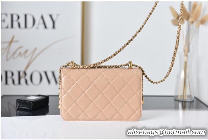 Modern Classic Chanel Flap Lambskin mini Shoulder Bag AS2615 pink