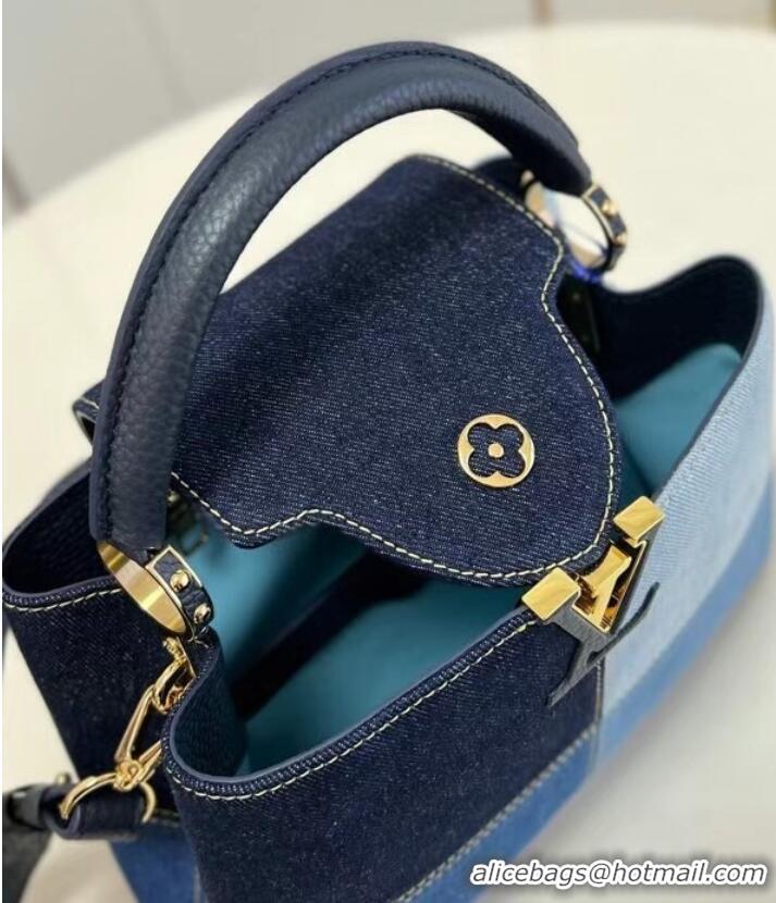 Good Quality Louis Vuitton denim CAPUCINES BB M59269 blue