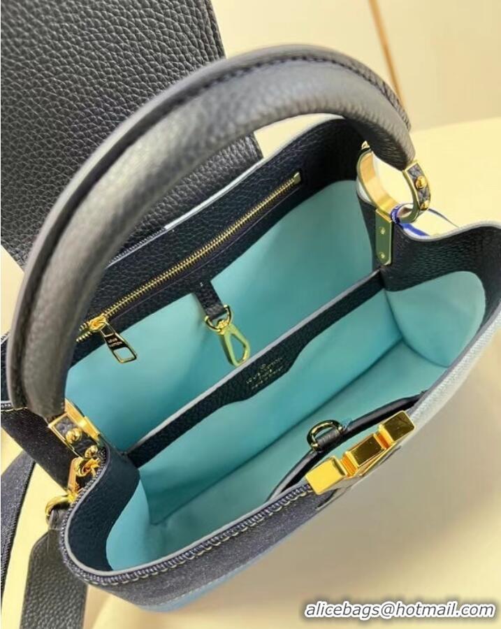 Good Quality Louis Vuitton denim CAPUCINES BB M59269 blue